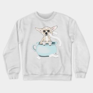 Chihuahua on Pot Crewneck Sweatshirt